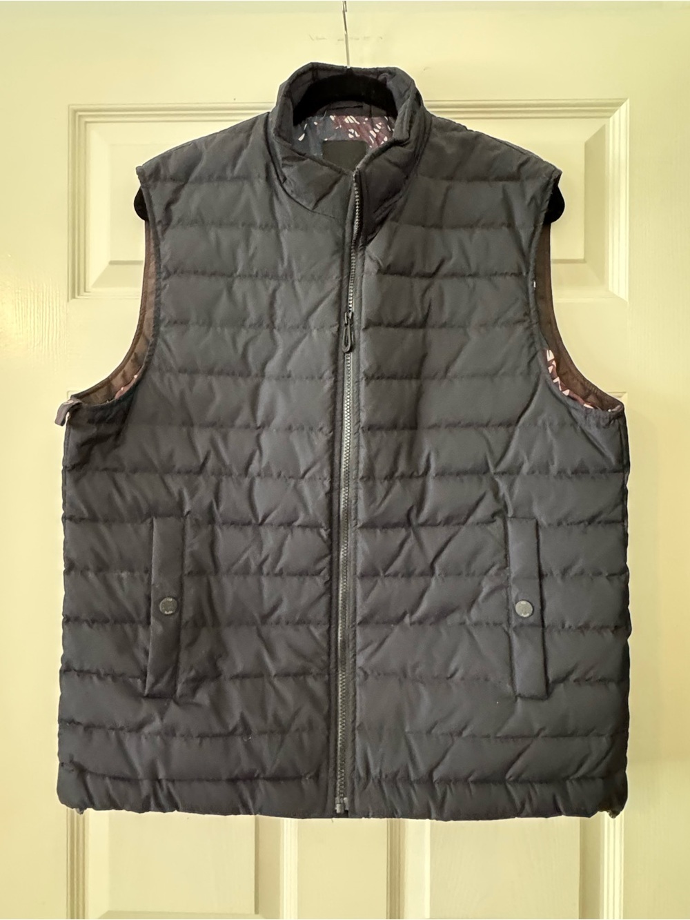 Ted Baker Men's Down Quilted Puffer Vest - Navy - Size 5 (XL)